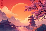 猩红色的天空下