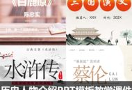历史人物介绍PPT模板近现代中外名人名著古代
